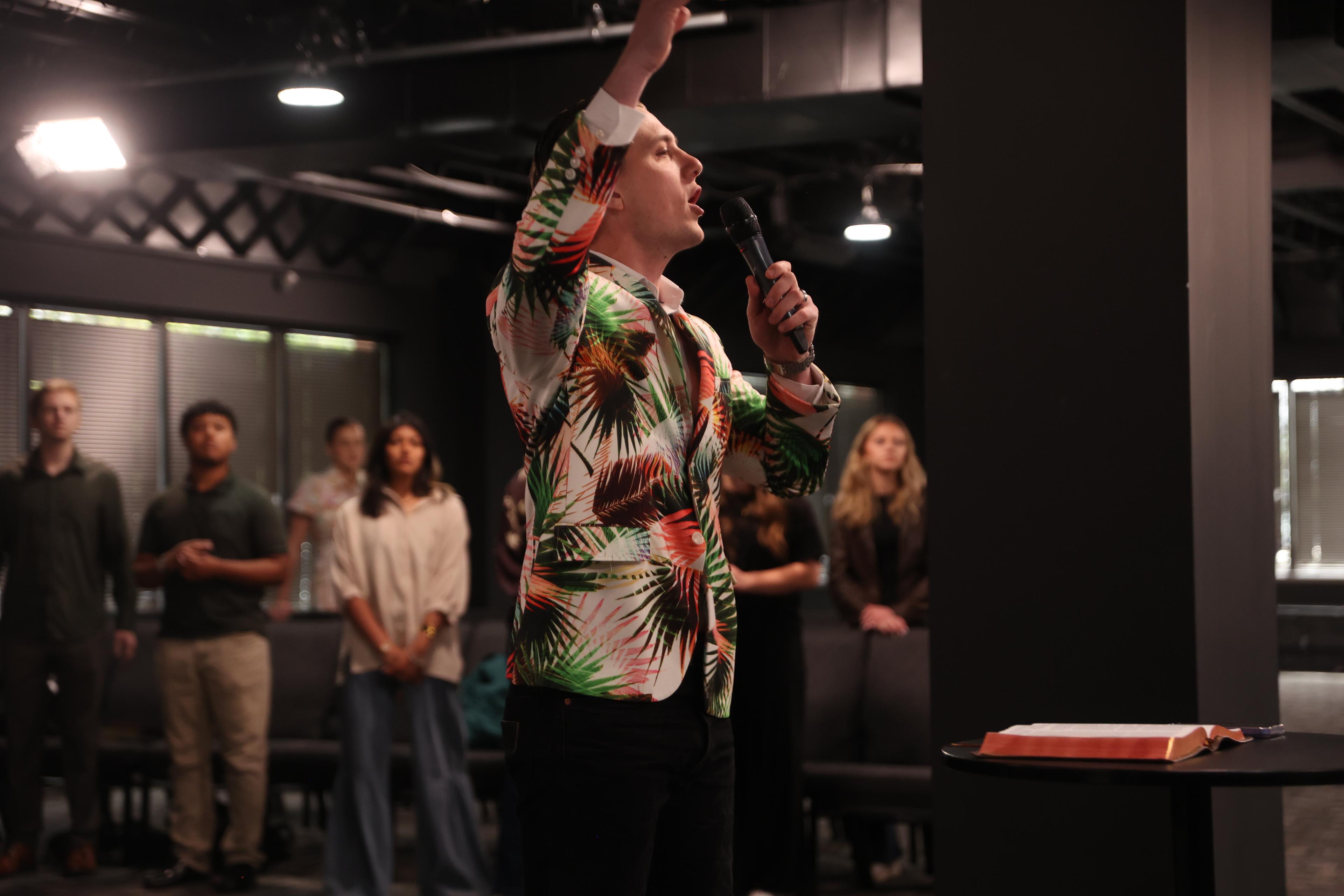 Sterling Emerson preaching the Gospel
